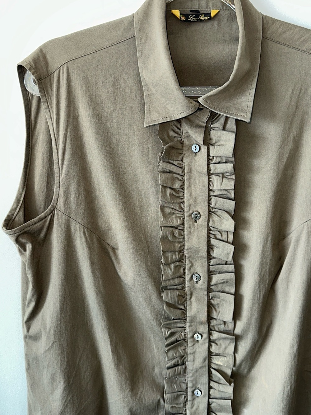 Loro Piana sleeveless shirt cotton & silk